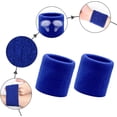 thumbnail image 3 of Conjunto de diadema y muñequeras deportivas de algodón, conjunto de diadema antiesguinces y altamente elástica absorbente del sudor, accesorios de fitness para hombres y mujeres, 3 of 5