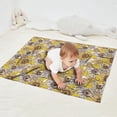 thumbnail image 2 of Yellow Brown Sunflower Pattern Blanket,Comfortable Soft Flannel Throw Blanket,All Season,Warm Lightweight Blankets for Sofa Bed Couch Living Room Chair,30"x40", 2 of 4