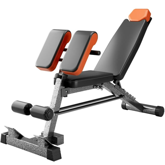 Banco de pesas multifuncional FITKS360 multifuncional negro/naranja