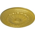 thumbnail image 3 of Ekena Millwork 20 1/2"OD x 1 7/8"P Alexa Ceiling Medallion (Fits Canopies up to 2 7/8"), Hand-Painted Rich Gold, 3 of 6