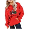 thumbnail image 2 of YUELONGHU Infant Big Boys Sweatshirts & Hoodies 12-13 Years White Hoodie Kids Large Christmas Tree Printed Warm Hoodie for Children Christmas Kids Pullover Hoodie, 2 of 3