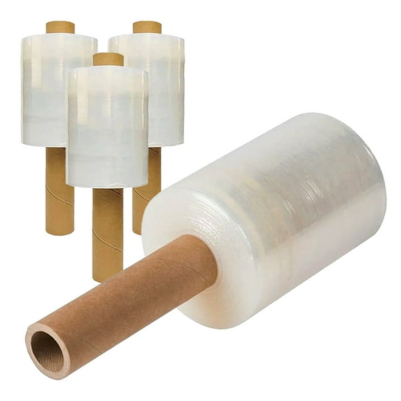 Playo Pack 4 Rollos con Mango 5in Grupo IPAG Polistretch Material de Empaque y Embalaje Calibre 70 540 ft 2Kg