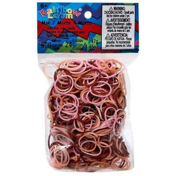 Rainbow Loom Mixed Skin Rubber Bands Refill Pack [600 ct]