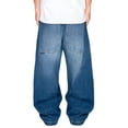thumbnail image 4 of Victorious Men's Ultra Baggy Y2K Wide-Leg Denim Jeans DL981 Indigo 3032, 4 of 5