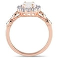 thumbnail image 5 of Everly Women's Opal and Topaz 14k Rose Gold Ring, 5 of 8