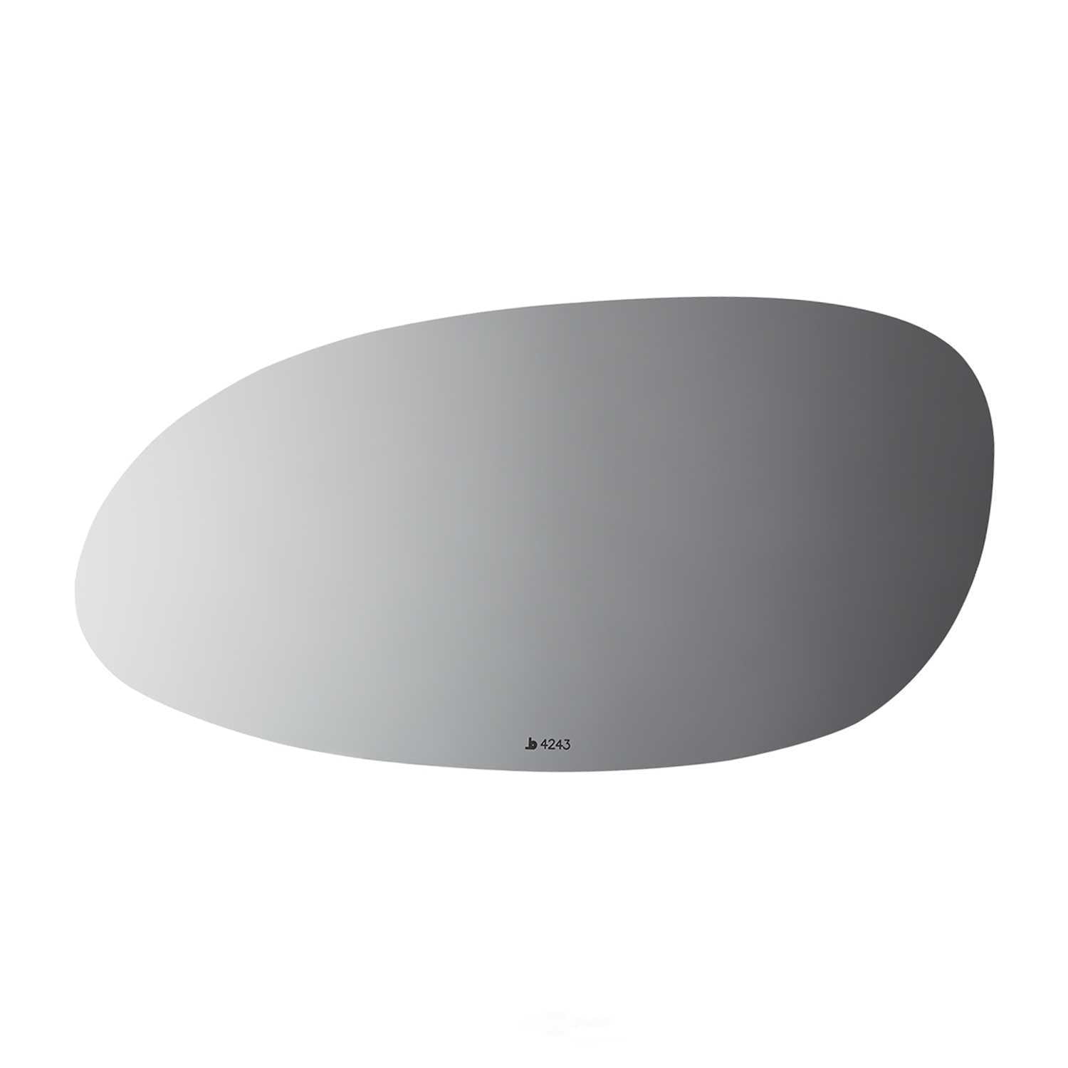 Burco Side View Mirror Replacement Glass - Clear Glass - 4243