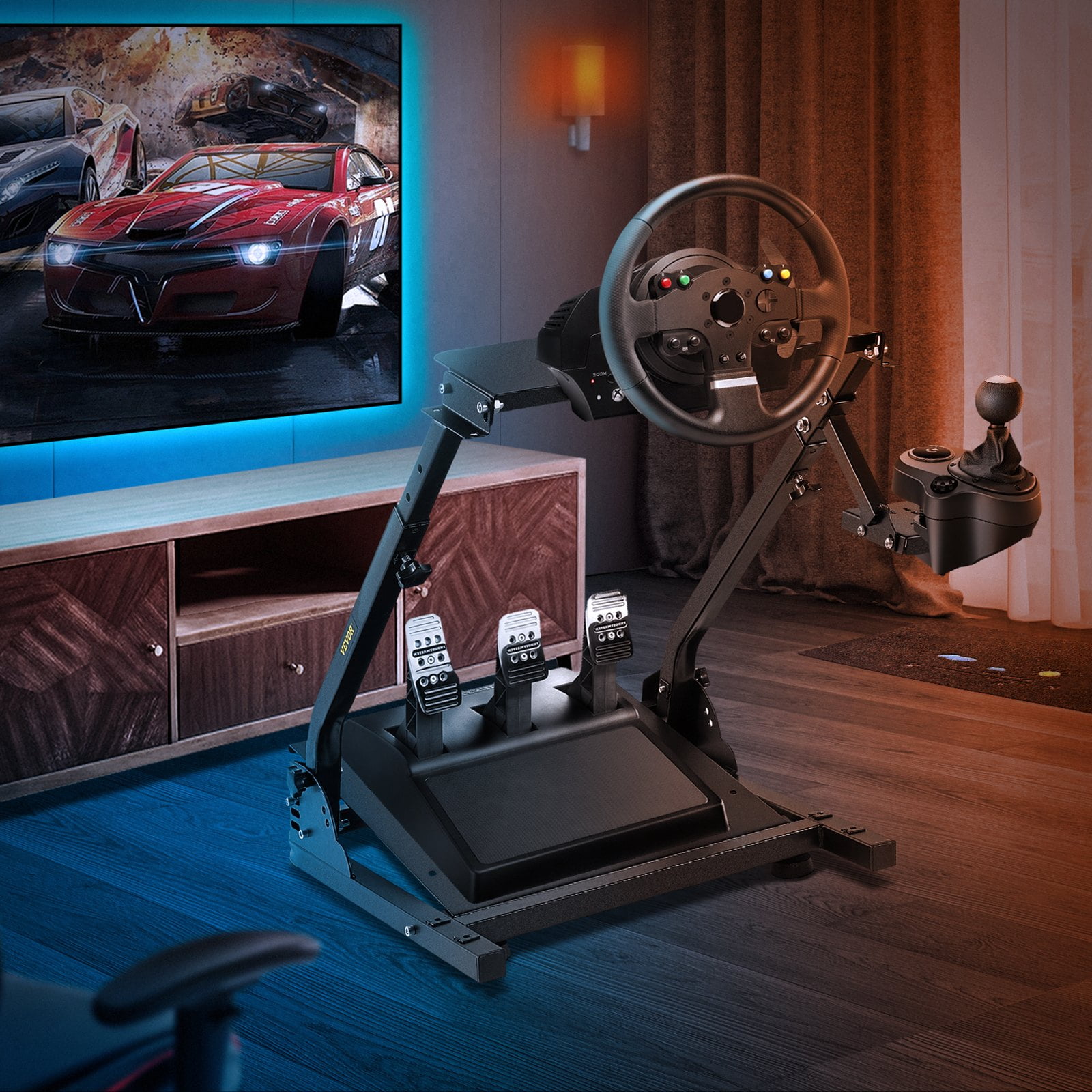 Wheel Stand Pro F458 Racing Steering Wheelstand Black Compatible With  F458(XBOX 360), F458 Spider (Xbox One),T80, T100, RGT, Ferrari GT and F430  