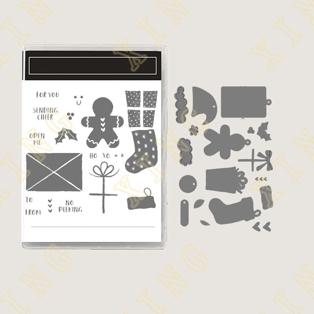 Sellos transparentes de copo de nieve y bendiciones de Feliz Navidad, juegos de troqueles de corte de Metal para manualidades DIY, fabricación de tarjetas de felicitación, álbum de recortes, nuevo