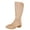 Khaki, variant on Women's Block Heel Boots Pointy Toe Mid-Calf Boots, Versatile and Stylish for Multiple Occasions