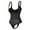 #2 Thong Black, variant on MANIFIQUE Women's Shapewear Open Bust Brief Bodysuit Tummy Control Body Briefer Shaper