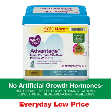 Parent's Choice Advantage® Non-GMO* Infant Formula Powder, 35 (Whats The Best Formula For Newborns)