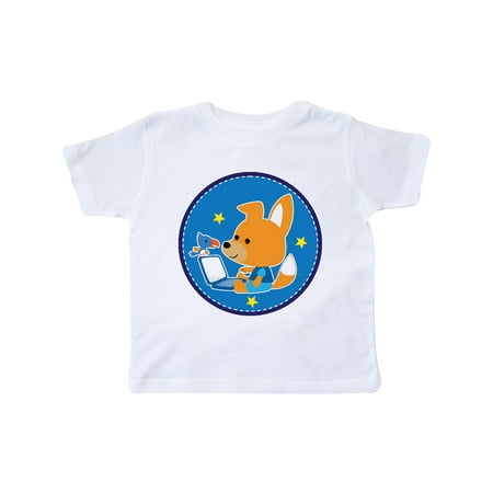 

Inktastic Fox and Computer for Boys Gift Toddler Boy Girl T-Shirt