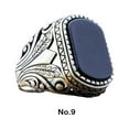 thumbnail image 2 of relayinert Men S Ring 9 Durability Retro Style Electroplated Finish Wide Application Not Easy To Deform Party A Size 9, 2 of 6