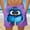 Purple, variant on BRGZLK Mens Beach Shorts Summer Drawstring Waist Funny Cute Bird Emoji Print Summer Swim Trunks Novelty Beachwear Sports Vacation Shorts with Pockets