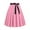 Pink, variant on Women 50s Retro Skirts Vintage Hepburn Style High Waist Flared A-Line Rockabilly Swing Skirt with Belt