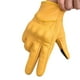 thumbnail image 3 of Guantes de Piel sibewora Amarillo con Pantalla Táctil para Motociclista Enduro para Hombre, 3 of 7