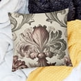 thumbnail image 2 of Fleur De Lis Throw Pillow Cushion Cover, Pattern with and of Knight, Decorative Square, 2 of 5