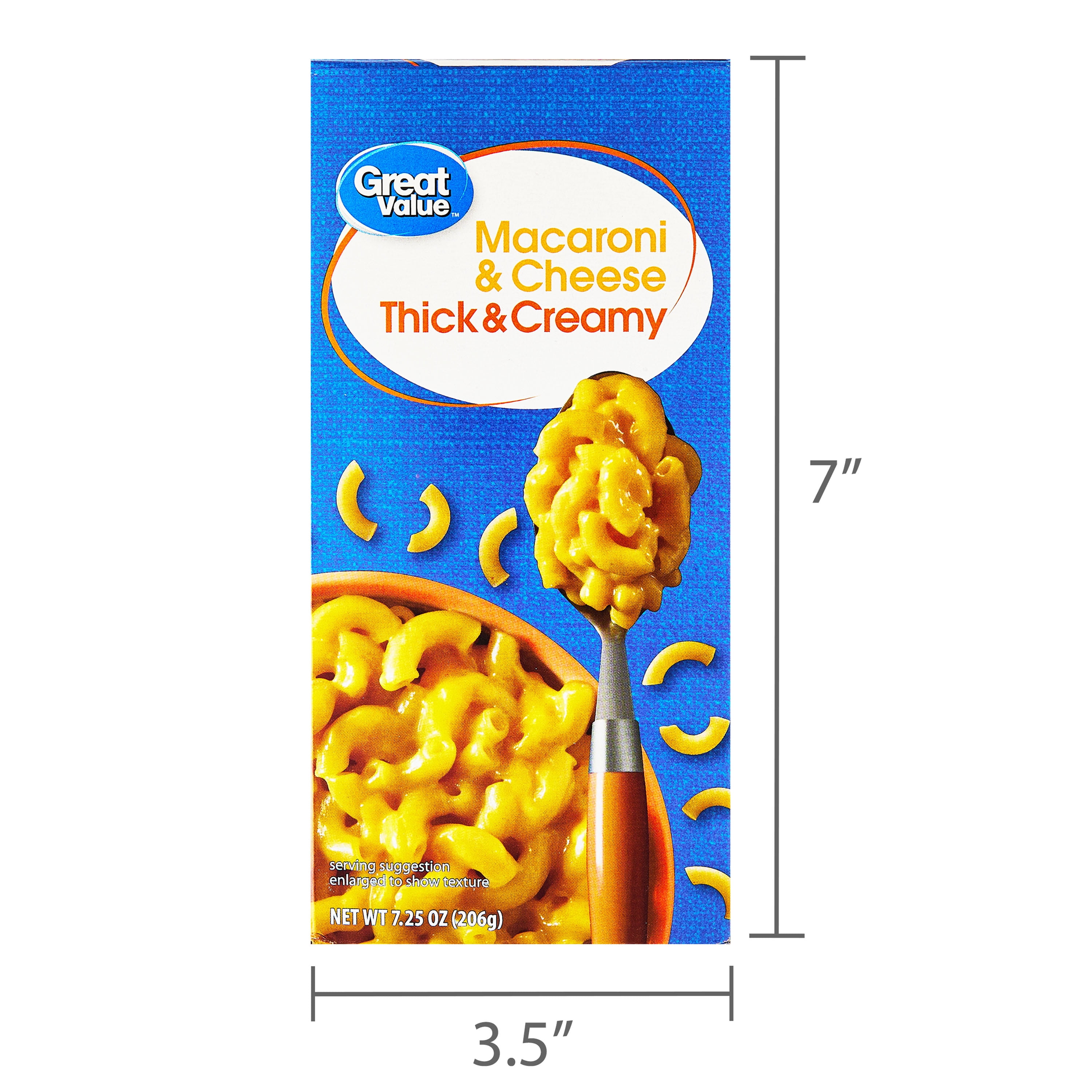 Great Value Thick & Creamy Macaroni & Cheese, 7.25 oz