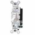 thumbnail image 1 of Interruptor Leviton, 15 A, 3 polos, 3 vías, con tratamiento antimicrobiano, blanco, 1 of 1