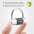 thumbnail image 6 of LYUMO 4 Dial Digit Code Combination Padlock Travel Suitcase Gym Locker Security Password Lock,Password Lock, Door Password Lock, 6 of 8