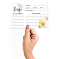 thumbnail image 2 of Inkdotpot 4x6 Inch Recipe Cards (Set of 50) , Thick Double Sided Premium Card Stock- Modern Style White Recipe Notecards for Weddings- Bridal- Baby Shower - flower Theme, 2 of 6