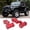 Red, variant on YAHHU 2 Sets Gear Shift Lever Knob Cover Kit Replacement for Jeep Wrangler JK JKU 2011-2018 Blue (10.23 inches / 26 cm)