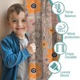 thumbnail image 3 of Blackout Kids Curtains,Pioneer Flower Floral Print Pattern Childrens Insulated Curtains Set Of 2,Bedroom Essentials,Toddler Room Decor 42"x84", 3 of 5