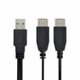 thumbnail image 6 of Chenyang CY USB 2.0 A Male to Dual Data USB 2.0 A Female + Power Cable USB 2.0 A Female Extension Cable 20cm Cable, 6 of 7