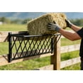 thumbnail image 2 of Horse Hay Feeder, 31.5'' Long Livestock Hay Feeder with 24 Gallon Large Capacity, Carbon Steel Wall Mounted Hay Rack for Horses, Sheep, Goats, Indoor Outdoor Uses, 2 of 9