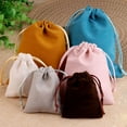 thumbnail image 3 of 10pcs 5x7cm 7x9cm 8x10cm Velvet Jewelry Bags Necklace Rings Earrings Packaing Drawstring Pouches Christmas Mini Small Gift Bags mixed 7x9cm, 3 of 5
