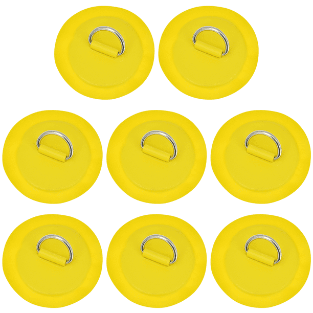 Parche Anillo en D 8 Cm PVC Con Forma Redonda para Paleta Tabla Surf () Amarillo