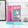 thumbnail image 4 of Libros decorativos coloridos para habitaciones, estilo vacaciones, libros falsos, adornos para mesa de café, decoración adicional para el hogar, 4 of 5
