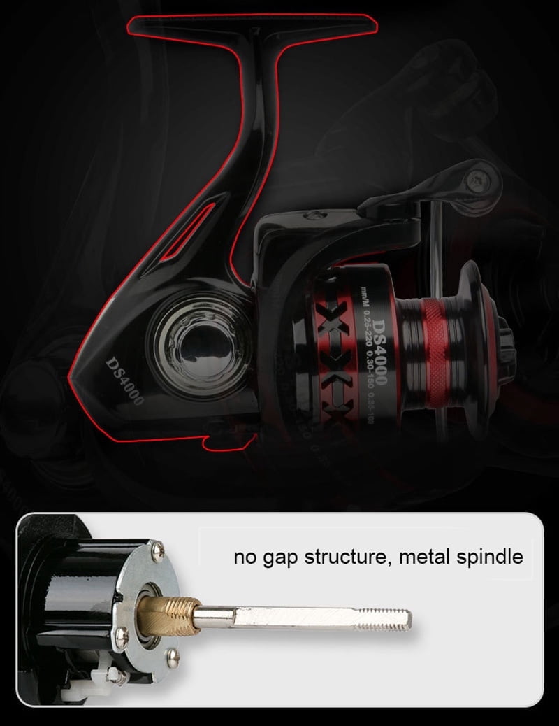 Quality Metal Fishing Reel spinning no gap fish reel cast fishing surfcasting reel spinning reel for carp fishing Drag 12kg