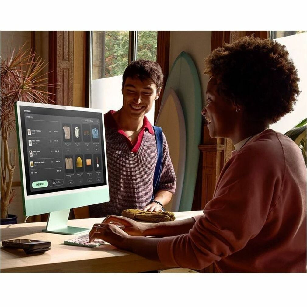 Apple iMac 24" All-In-One Computer, Apple M4, 16GB RAM, 256GB SSD, MacOS Sequoia, MWUE3LL/A