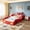 Red, variant on AUU Wooden Race Car Bed – Car-Shaped Platform Twin Bed with Wheels, Themed Twin Size Bed Frame for Bedroom