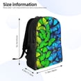 thumbnail image 2 of Lafuoo Multicolored Butterflies Pattern Single-sided Backpack, Waterproof with Computer Compartment, Suitable for Business, Travel, Sports-One Size, 2 of 6