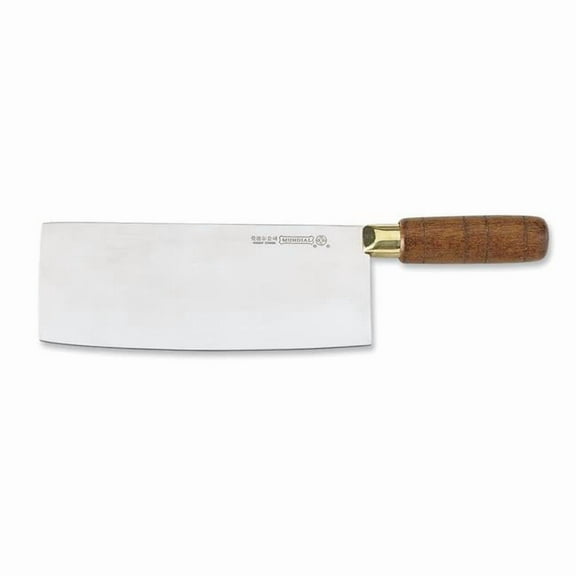 Mundial 4660M 8 x 3 in. Chinese Cleaver Stainless Steel & Wood Handle, Brown