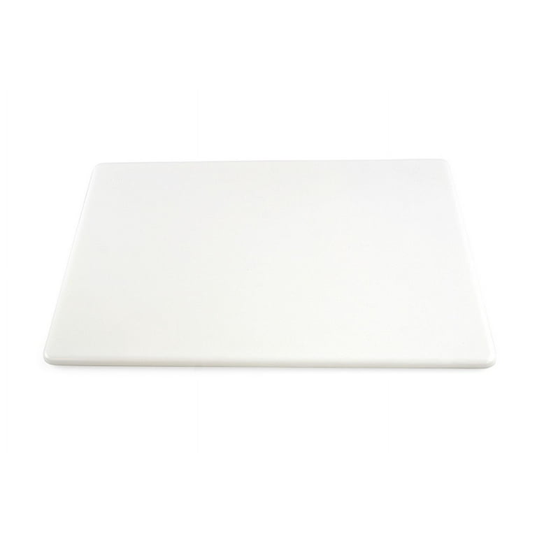 Restaurant Thick White Plastic Cutting Board, Large 20 x 15 x 1 inch, NSF FDA