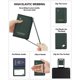 thumbnail image 4 of Funda para pasaporte Stouchi con ranura para Airtag y bloqueo RFID, color verde, 4 of 7