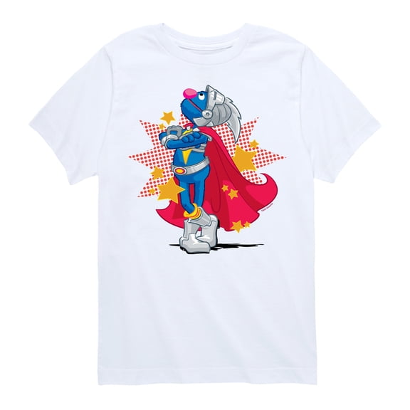 Sesame Street - Super Grover Stance - Toddler and Youth Short Sleeve Graphic T-Shirt