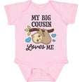 thumbnail image 3 of Inktastic My Big Cousin Loves Me with Sloth and Hearts Boys or Girls Baby Bodysuit, 3 of 5