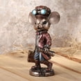 thumbnail image 3 of Veronese Design 5 3/4 Mister Mice Guy The Steampunk Traveler Cold Cast Resin Bronze Finish Animal Collectible Figurine Home Decor, 3 of 7