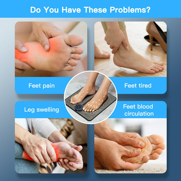EMS Foot Massager Mat,Foot Stimulator Massager Pad–Improved Circulation and  Pain Plantar Fasciitis R…See more EMS Foot Massager Mat,Foot Stimulator