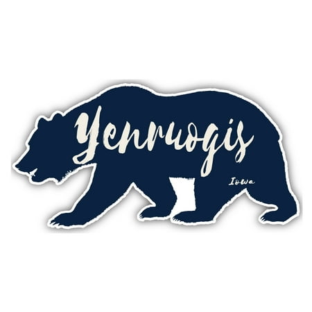

Yenruogis Iowa Souvenir 3x1.5-Inch Fridge Magnet Bear Design