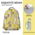 thumbnail image 5 of "Wildflower Backpack with Sunflower Accents - Water-Resistant School & Work Backpack for Women, Comfortable Shoulder Straps, Fashionable Floral Pattern", 5 of 6