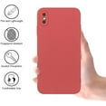 thumbnail image 2 of Case for iPhone X/iPhone Xs, Ultra Slim Shockproof Protective Phone Case Compatible with iPhone X, Soft Frosted TPU Stylish Protective Cover for iPhone Xs, Hawthorn Red, 2 of 13