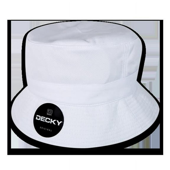 Mesh Bucket Hat, White