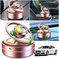 thumbnail image 4 of Fragancia coche giratoria solar original con suspensión doble anillo fragancia coche giratoria - (interstellar - rosa + 6 tabletas colonia), 4 of 9