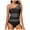 Black, variant on QHFBli Womens One Shoulder One Piece Bathing Suits Neon Color Block Swimsuits Mesh Swimwear