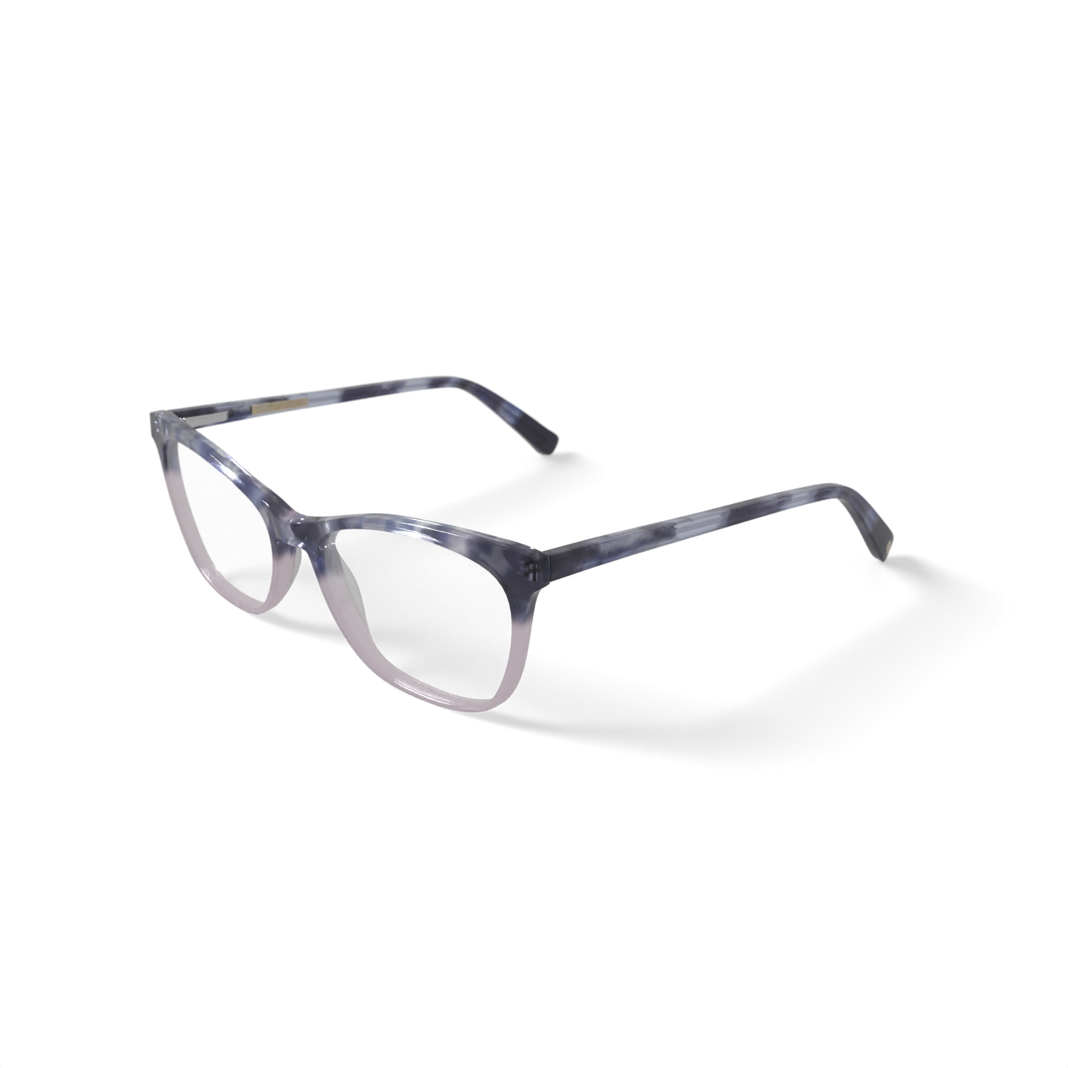 Christian Siriano Women's Taylor Square Prescription Eyeglasses with Case, Pink Tortoise Gradient